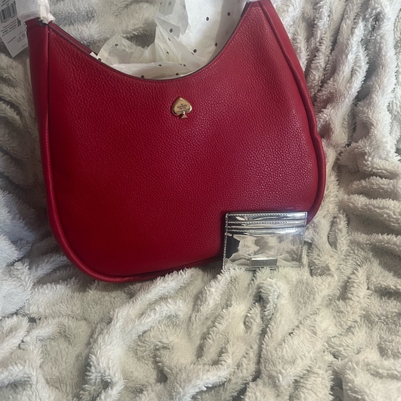 Kate Spade Kayla Red Leather Shoulder Bag - Picture 4 of 7